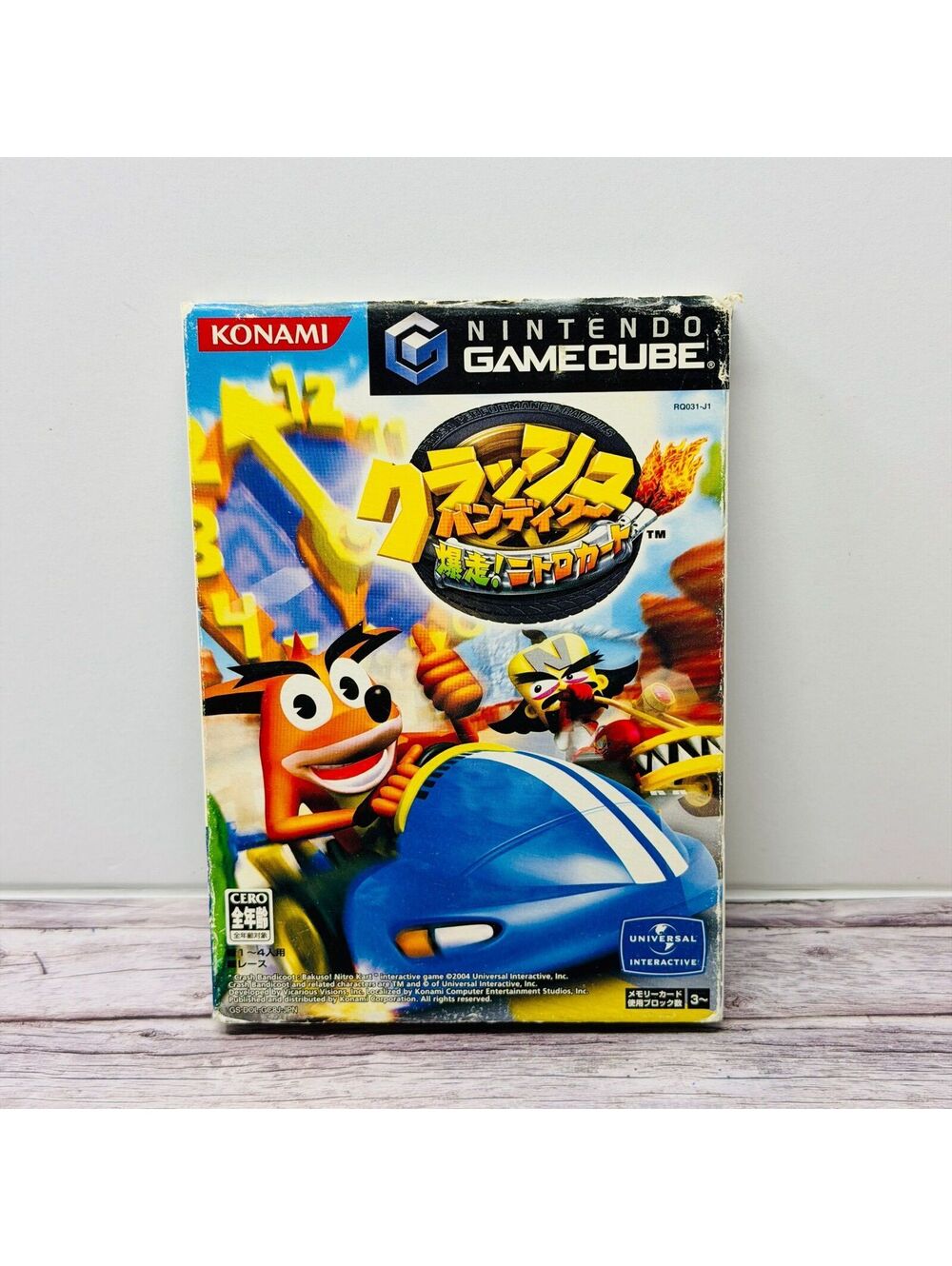 Crash Bandicoot Nitro Kart Nintendo GameCube Game Japan Import US Seller